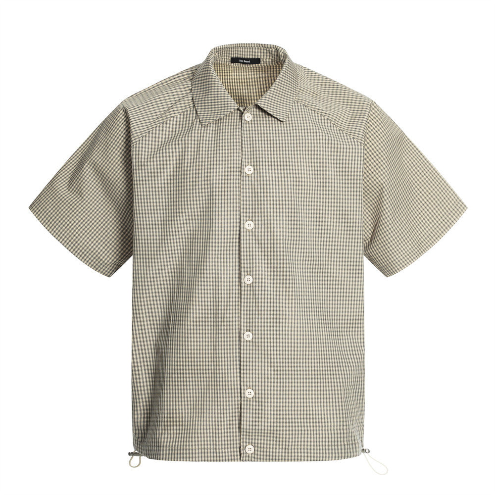 Small checkered short sleeved shirt