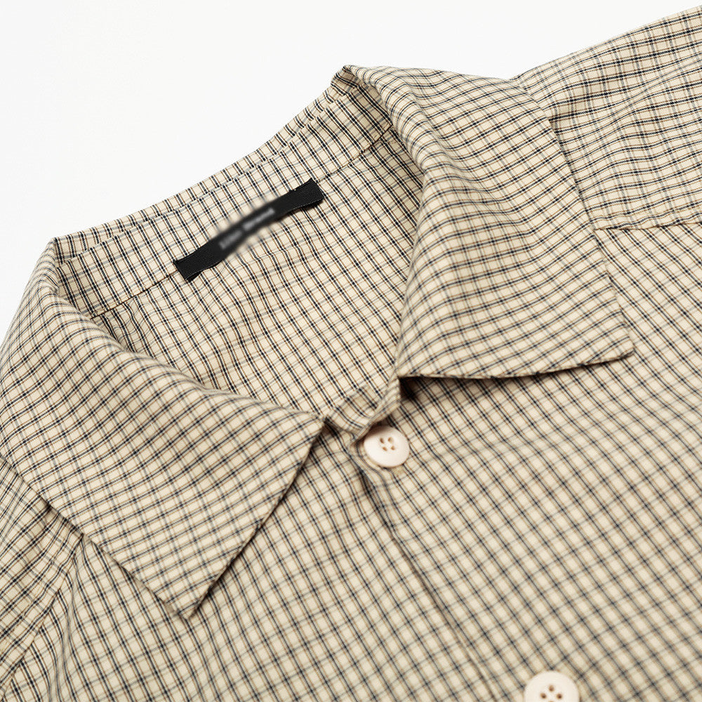 Small checkered short sleeved shirt