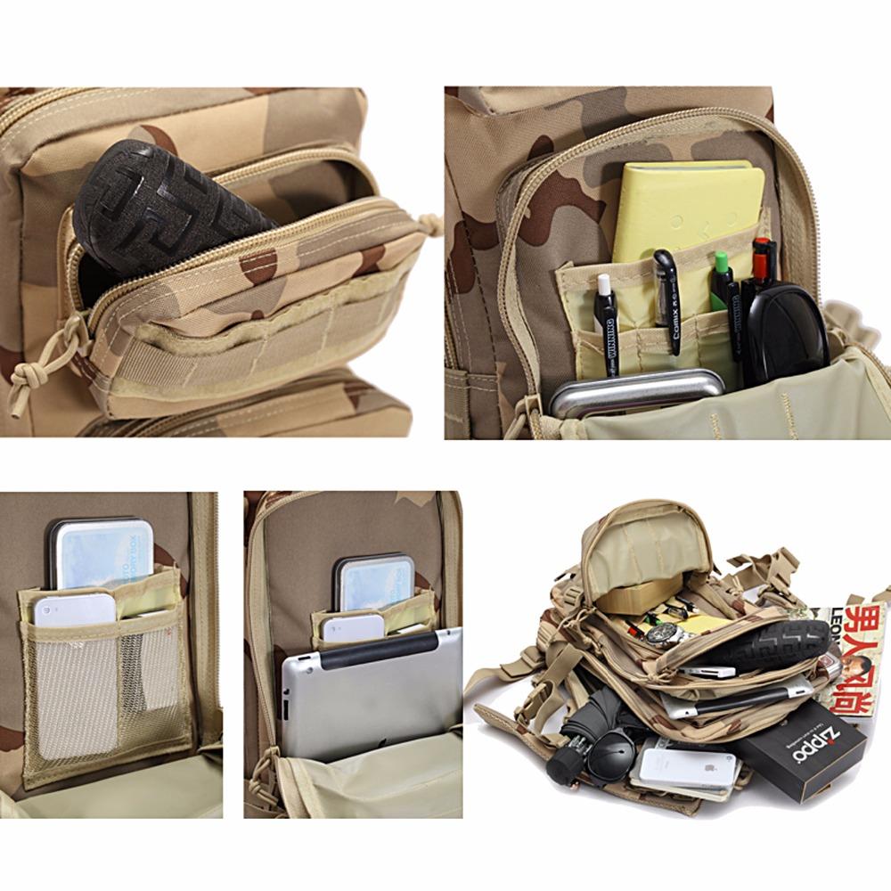 Black Hawk Commandos Military 3D Backpack Shoulder Bag 35L Molle System Waterproof camouflage pack for Travelling